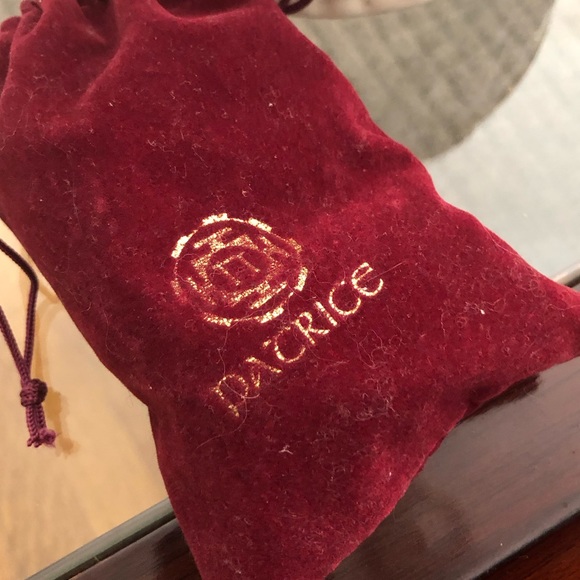 Patrice Vintage  cuff bracelet, an art piece in glass and brass. - Picture 9 of 11